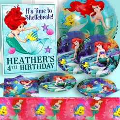 *Little Mermaid PERSONALIZED Party Pack for 10